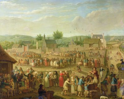 Der Jahrmarkt in Quimper, 1810 von Olivier Perrin